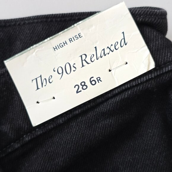 Abercrombie & Fitch 90s Relaxed Jeans 28 Black NWT - Picture 8 of 8